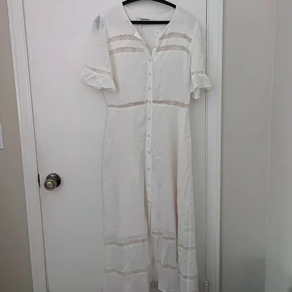 Reformation Woodson Dress (Sz 10) - Picture 4 of 7